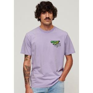 Superdry Shirt met print SD-NEON TRAVEL CHEST LOOSE TEE