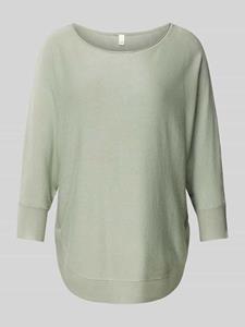 QS Gebreide pullover met 3/4-mouwen