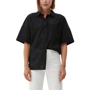 S.Oliver Blouse met korte mouwen met perforatiemotief