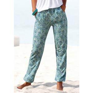 Vivance Jerseybroek met bloemenprint en zakken, elastische tailleband, strandbroek