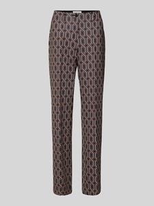 Christian Berg Woman Slim fit stoffen broek met vaste persplooien, model 'Marlene'