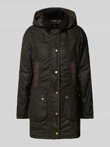 Barbour Jack met capuchon en klepzakken, model 'BOWER WAX'