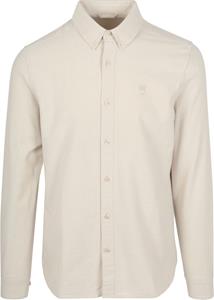 KnowledgeCotton Apparel Overhemd Oxford Beige