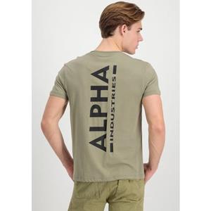 Alpha Industries Shirt met ronde hals Backprint T