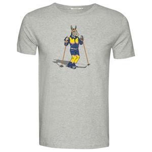 GreenBomb  Animal Donkey Ski Guide T-Shirt - T-shirt, grijs