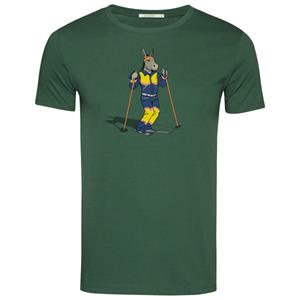 GreenBomb  Animal Donkey Ski Guide T-Shirt Cotton - T-shirt, groen