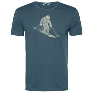 GreenBomb  Animal Yeti Ski Guide T-Shirt Cotton - T-shirt, blauw