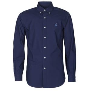 Polo Ralph Lauren Overhemd Lange Mouw  CHEMISE AJUSTEE EN POPLINE DE COTON COL BOUTONNE LOGO PONY PLAY