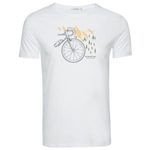 GreenBomb  Bike Nature Park Guide T-Shirt Cotton - T-shirt, wit