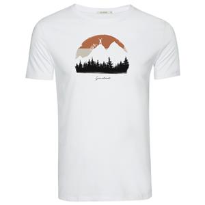 GreenBomb  Nature Forest Happy Guide T-Shirt Cotton - T-shirt, wit