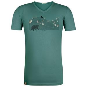 GreenBomb  Animal Bearland Peak T-Shirt Cotton - T-shirt, turkoois