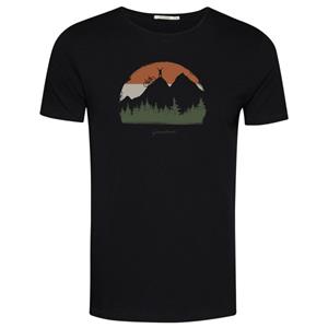 GreenBomb  Nature Forest Happy Spice T-Shirt Cotton - T-shirt, zwart