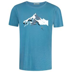 GreenBomb  Nature Mountain Ski Spice T-Shirt Cotton - T-shirt, blauw