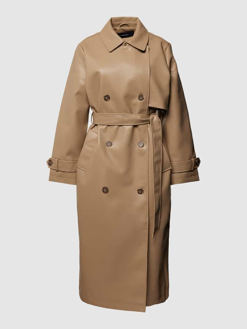 Vero Moda Trenchcoat in leerlook, model 'AMALIE'