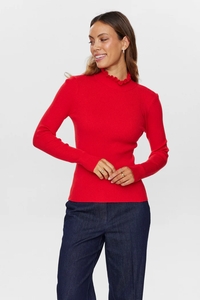 Nümph Nusidanu highneck pullover 704699 high risk red