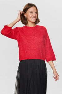 Nümph Nuriette selma pullover 704734 high risk red