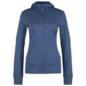 Icebreaker  Women's Merino 260 Quantum IV L/S Zip Hoodie - Merinohoodie, blauw