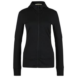 Icebreaker  Women's Merino 260 Quantum IV L/S Zip Hoodie - Merinohoodie, zwart