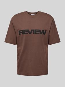 REVIEW T-shirt met labelprint