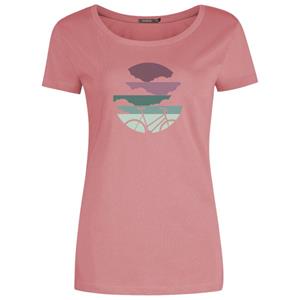 GreenBomb  Women's Bike Cloud Loves T-Shirt Cotton - T-shirt, roze