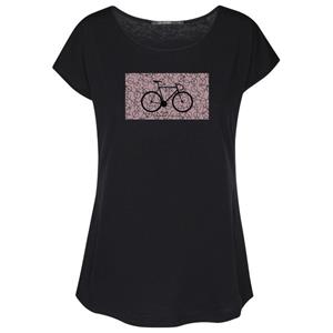 GreenBomb  Women's Bike Pattern Cool T-Shirt Cotton - T-shirt, zwart