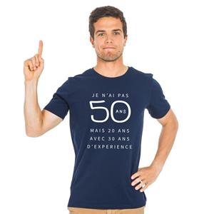 We are family Heren T-shirt - IK BEN GEEN 50 MAAR 20 JAAR OUD MET 30 JAAR ERVARING WAF