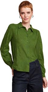 King Louie Carina blouse buzz jacquard palm green