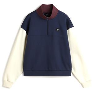 Vans  Women's Colorblock Half Zip Mock - Trui, blauw