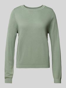 QS Gebreide pullover met pofmouwen