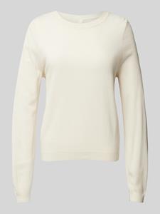 QS Gebreide pullover met pofmouwen