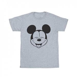 Disney Heren Mickey Mouse T-shirt met gesloten ogen