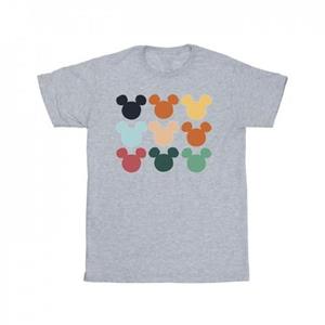 Disney Heren Mickey Mouse hoofden vierkant T-shirt