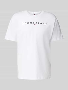 Tommy Jeans Regular fit T-shirt met labelstitching