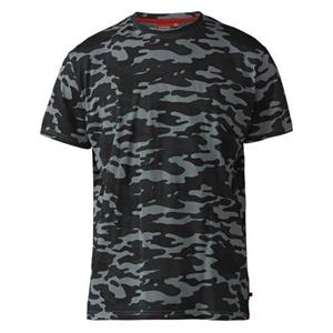 Duke Heren Gaston Camouflage T-shirt met korte mouwen