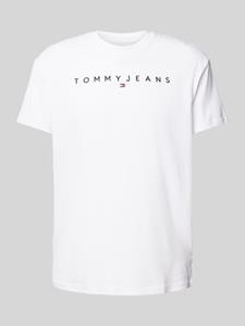 Tommy Jeans T-shirt met labelstitching