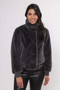 Rino %amp Pelle Female Jassen Ambra.7002411 Short Fake Fur Jacket