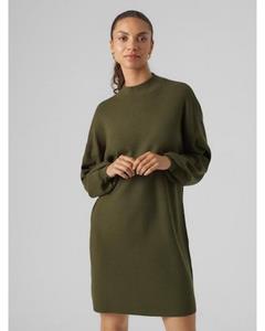 Vero Moda Gebreide jurk VMNANCY LS FUNNELNECK DRESS GA NOOS