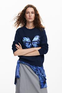 Desigual Vlindertrui - BLUE