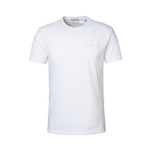 Gant T-shirt met ton-sur-tonlogo