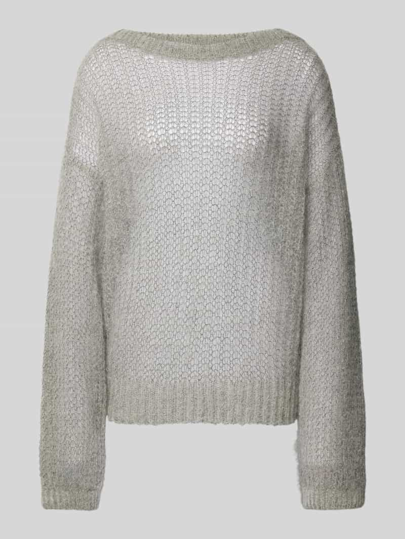 Boss Gebreide pullover met boothals, model 'Fablura'