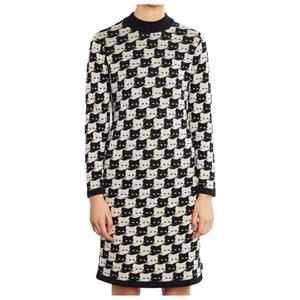 Dedicated  Women's Dress Lo Pepita Cats - Jurk, grijs