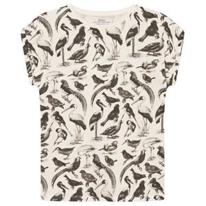 Dedicated  Women's T-Shirt Visby Black Birds - T-shirt, wit