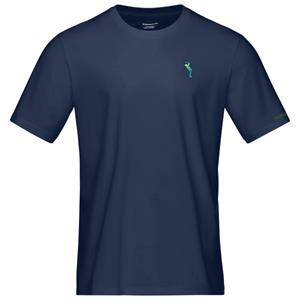 Norrøna  /29 Cotton Activity Embroidery - T-shirt, blauw