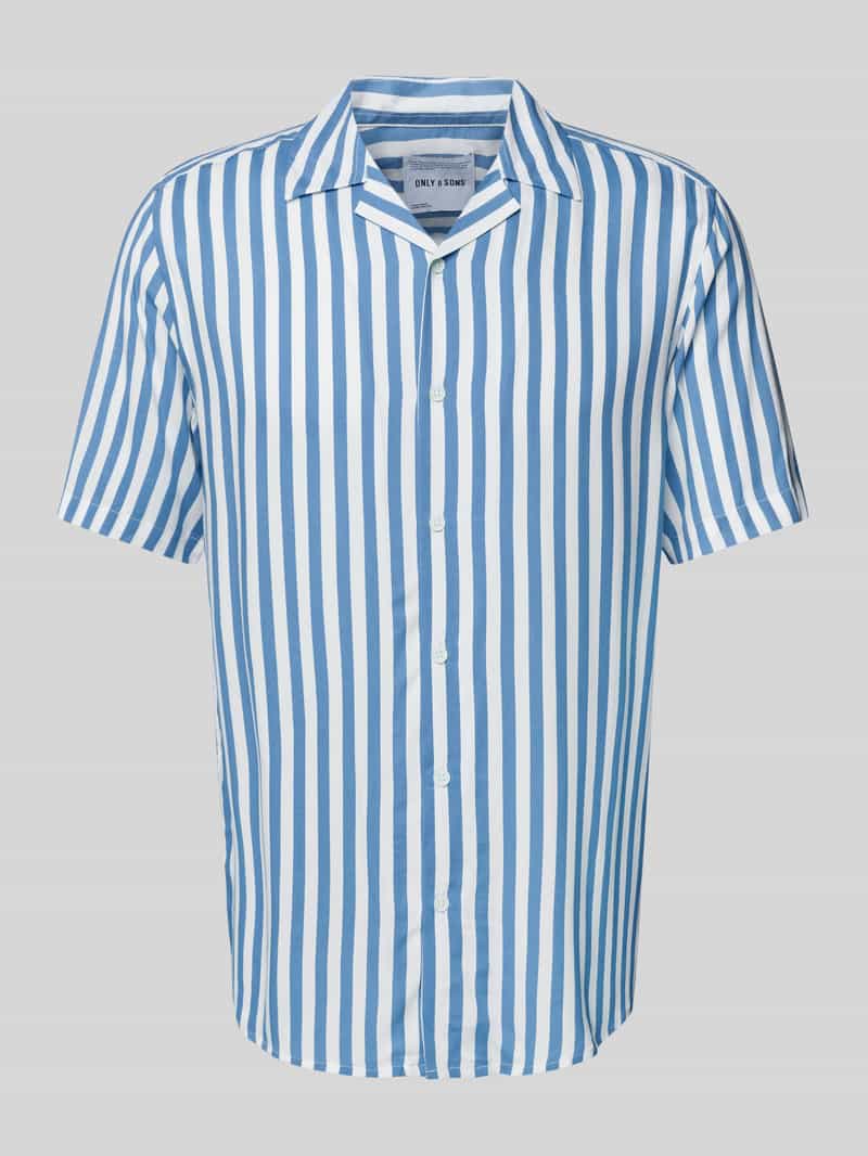 Only & Sons Vrijetijdsoverhemd van viscose met reverskraag, model 'WAYNE'