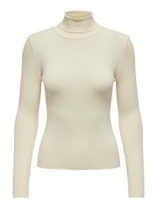 Jacqueline de Yong Jdyplum ls roll neck pullover knt beige