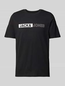 Jack & jones T-shirt met labelprint, model 'CONEO'