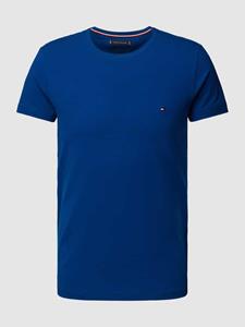 Tommy Hilfiger Slim fit T-shirt met logostitching