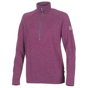 Ivanhoe of Sweden  Women's Jana Half Zip - Merinotrui, purper