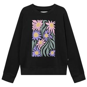 Dedicated  Women's Sweatshirt Ystad Daisy Block - Trui, zwart