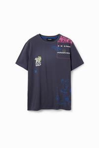 Desigual Arty T-shirt met borduursels - BLACK